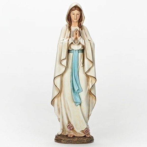 Our Lady of Lourdes Garden Statue 13.5" High